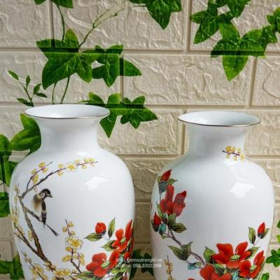 CẶP BÌNH CHIM HOA ĐĂNG ĐỐI